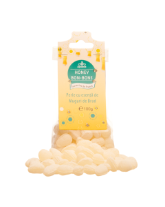 Bomboane miere, muguri brad, 100g, Apidava