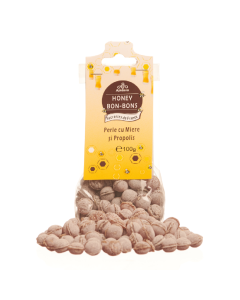 Bomboane perle miere, propolis, 100g, Apidava