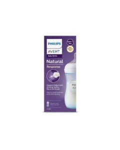Biberon Natural Response, 1 luna +, bleu, 260 ml, Philips Avent