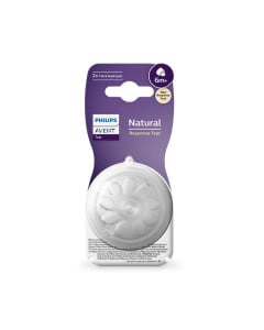 Tetina cu debit pentru hrana consistenta Natural Response, 6 luni+, 2 bucati, Philips Avent