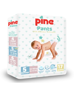 Scutece tip chilot Pants, 5 Junior, 12-18 kg, 17 bucati, Pine 