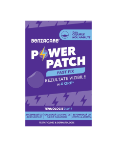 Plasturi anti-acnee Power Patch Fast Fix, 36 bucati, Benzacare