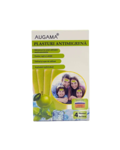Plasturi antimigrena Augama, 5x12 cm, 4 bucati