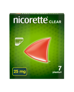 Plasturi transdermici 25 mg/16 h, 7 bucati, Nicorette