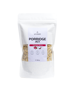 Fulgi de ovaz Porridge Coconut Berry, 350g, Unison