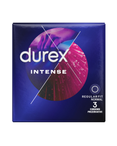 Prezervative Intense Orgasmic, 3 bucati, Durex