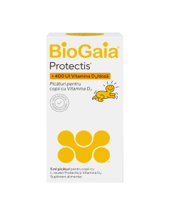 Picaturi pentru copii Protectis cu Vitamina D3, 5 ml, BioGaia