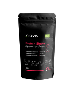 Protein Shake Bio cu capsuni si cocos, 125 g, Niavis