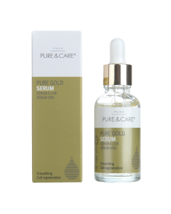 Ser anti-aging cu aur 24K, acid hialuronic si beta-glucan, 30ml, Puca 