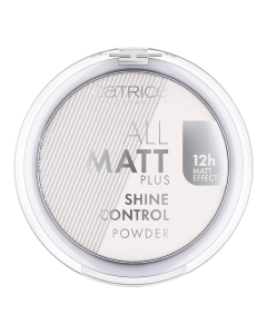 Pudra compacta All Matt Plus Shine Control, 001 Universal, 10 g, Catrice