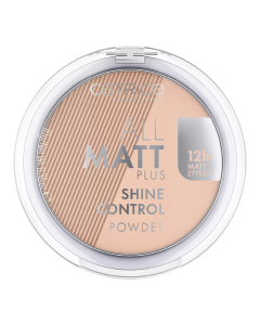 Pudra compacta All Matt Plus Shine Control, 030 Warm Beige, 10 g, Catrice