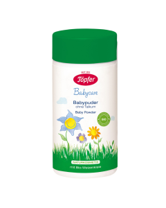 Pudra pentru bebelusi cu extract organic de galbenele Babycare, 75g, Topfer