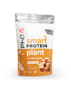 Pudra proteica vegetala Smart Protein Plant, Salted Caramel, 500g, PhD