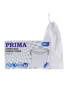 Pungi voma, PRIMA, cu pad absorbant, 600ml, 20 bucati