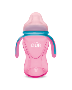 Cana cu prindere multipla, +6luni, roz, 250ml, PUR 
