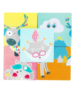 Primul Puzzle pentru baita bebelusului, 9 piese, Badabulle