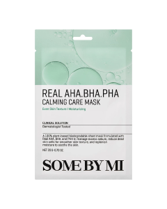 Masca de fata Real AHA-BHA-PHA Calming Care Mask, 20g, Some By Mi