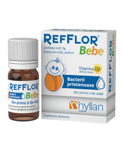 Refflor Bebe cu vitamina D, 10 ml picaturi