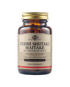 Extract din Ciuperci Reishi, Shiitake și Maitake 50 capsule, Solgar