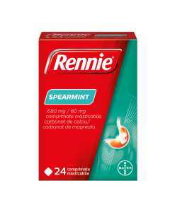 Rennie Spearmint, 24 comprimate masticabile, Bayer