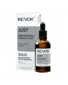 Revox Just Ser antioxidant cu Resveratrol si Acid Ferulic pentru fata si gat, 30ml