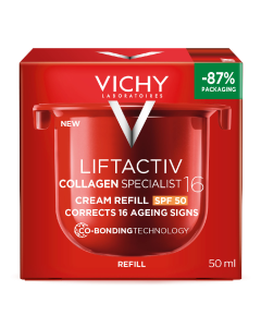 Rezerva Crema antirid de zi cu SPF50 Liftactiv Collagen Specialist 16, 50 ml, Vichy