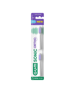 Set Rezerve Periuta Sonic Ortho, alb-mov, Sunstar GUM