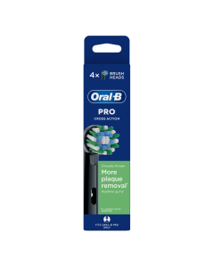 Rezerve periuta de dinti electrica Cross Action Negru, 4 bucati, Oral-B