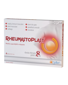 RheumastoPlast, 10*7cm, 4 plasturi, Hyllan