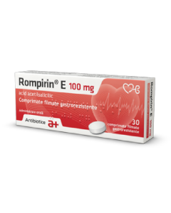 Rompirin E 100 mg, 30 comprimate filmate gastrorezistente, Antibiotice SA