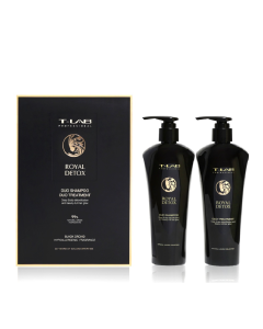 Set Royal Detox Duo Sampon si Masca, 600 ml, T-LAB