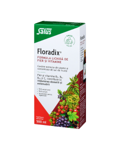 Formula lichida de fier si vitamine Floradix®, 500 ml, Salus 
