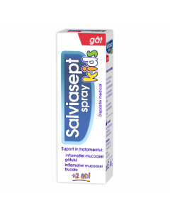 Salviasept Kids spray pentru gat, 20 ml, Zdrovit