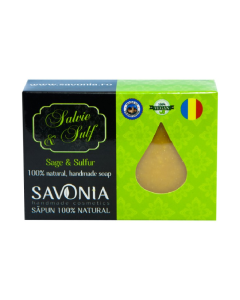 Sapun Natural Salvie si Sulf, 90g, Savonia