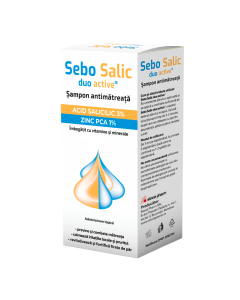 Sampon antimatreata Sebo Salic duo active, 125 ml, Slavia Pharm