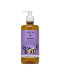 Sampon cu afine si miere pentru copii Mini Bees, 500 ml, Apivita