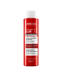 Sampon ultra-reparator pentru par deteriorat si fragil Dercos Collagen 17 Filler, 200 ml, Vichy