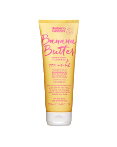 Sampon hranitor pentru par uscat, frizzy si texturat, Banana Butter, 250 ml, Umberto Giannini