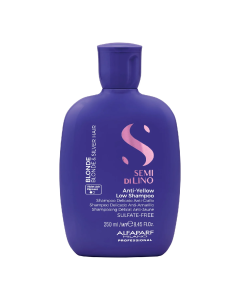 Sampon pentru neutralizarea tonurilor de galben Semi di Lino Blonde Anti-Yello, 250ml, Alfaparf 