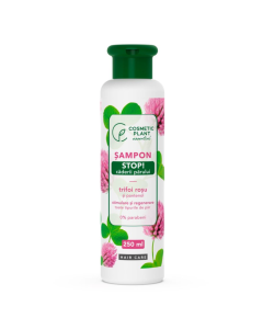 Sampon stop caderii parului cu pantenol si trifoi rosu, 250ml, Cosmetic Plant