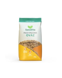 Fulgi de ovaz crocanti, 250g, Sanovita