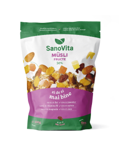 Musli Fructe punga cu zipper, 500g, Sanovita 