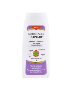 Sampon impotriva caderii parului par gras Capilar+, 275 ml, Gerocossen