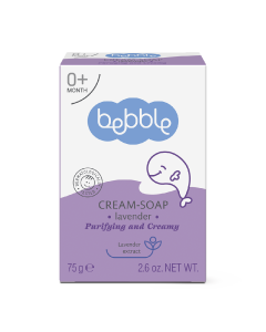 Sapun crema cu lavanda, 75 g, Bebble