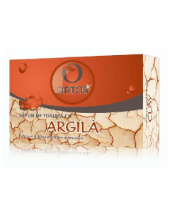 Sapun de toaleta cu argila, 100g, Ortos
