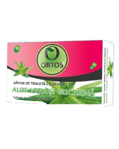 Sapun aloe vera si glicerina, 100 g, Ortos 