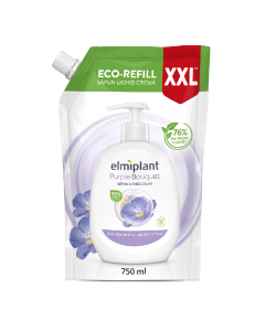 Sapun lichid crema Seminte de in & Lapte din Orez, 750 ml, Elmiplant