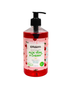 Sapun lichid cu extract organic de Aloe Vera si parfum de Cirese, 500ml, Epiderm