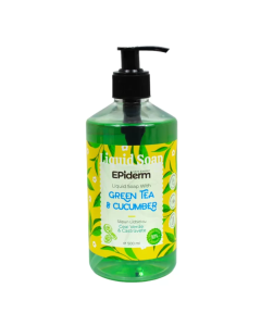 Sapun lichid cu extract de Ceai Verde si Castravete, 500 ml, Epiderm
