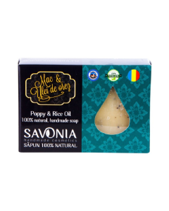 Sapun Natural Mac si Ulei de Orez, 90g, Savonia